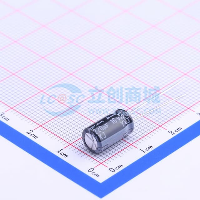 220uF ±20% 16V 【引线】实物图