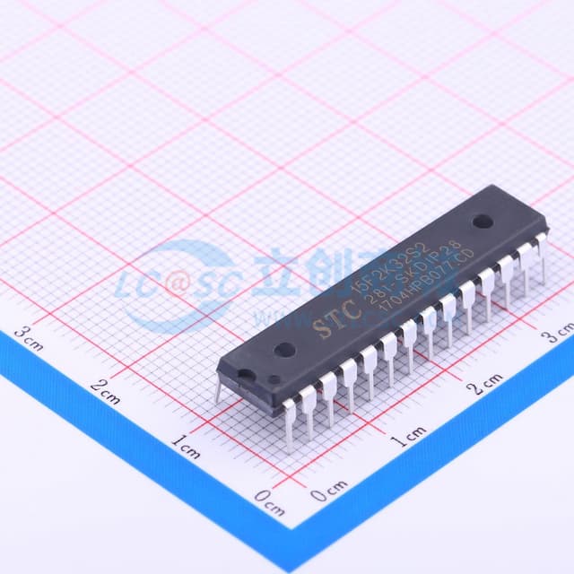 STC15F2K32S2-28I-SKDIP28 【插件】实物图