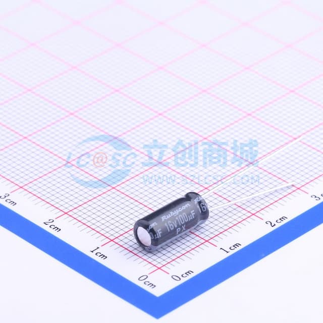 100uF ±20% 16V 【引线】实物图
