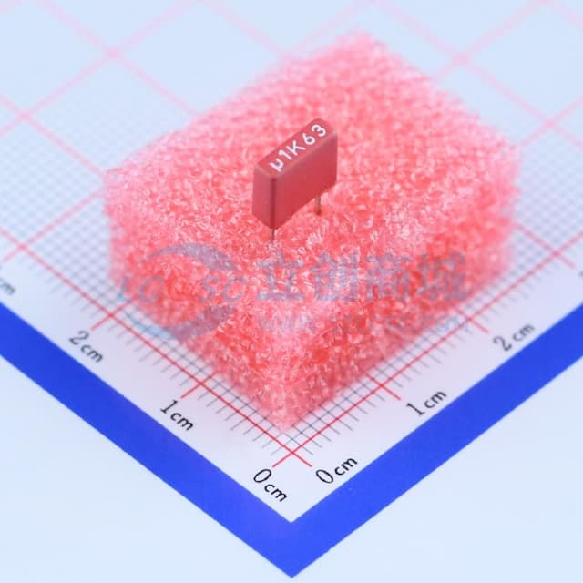 100nF ±10% 63V 【薄膜】实物图