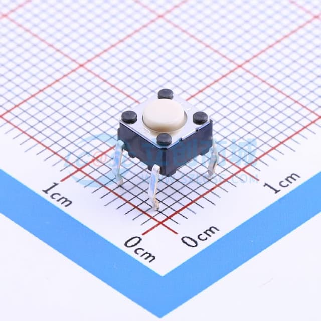 6mm*6mm*4.3mm 24V 50mA【轻触】实物图