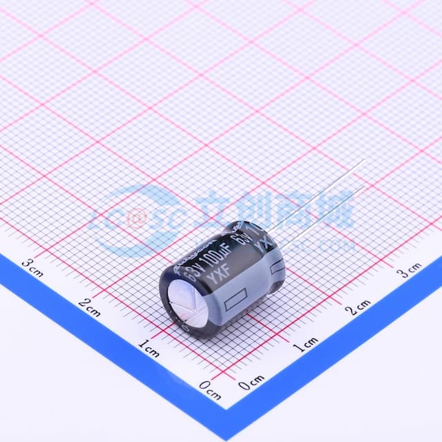 100uF ±20% 63V 【引线】实物图