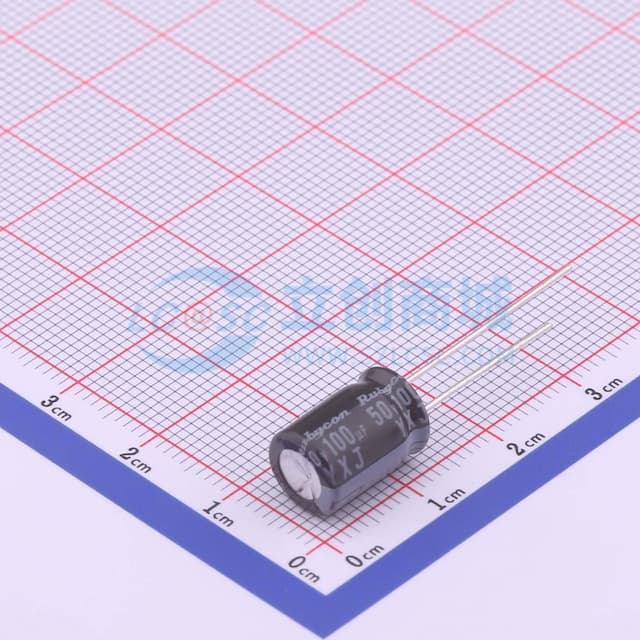 100uF ±20% 50V 【插件】实物图