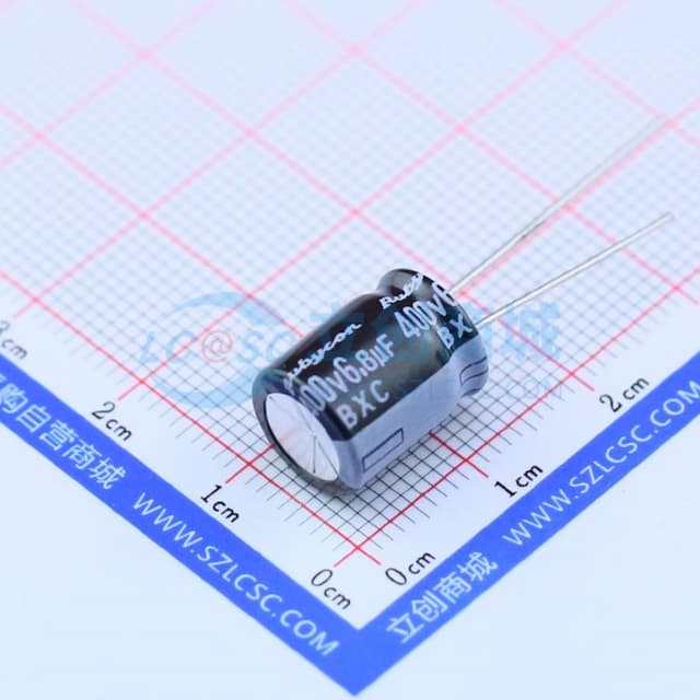 6.8uF ±20% 400V 【引线】实物图