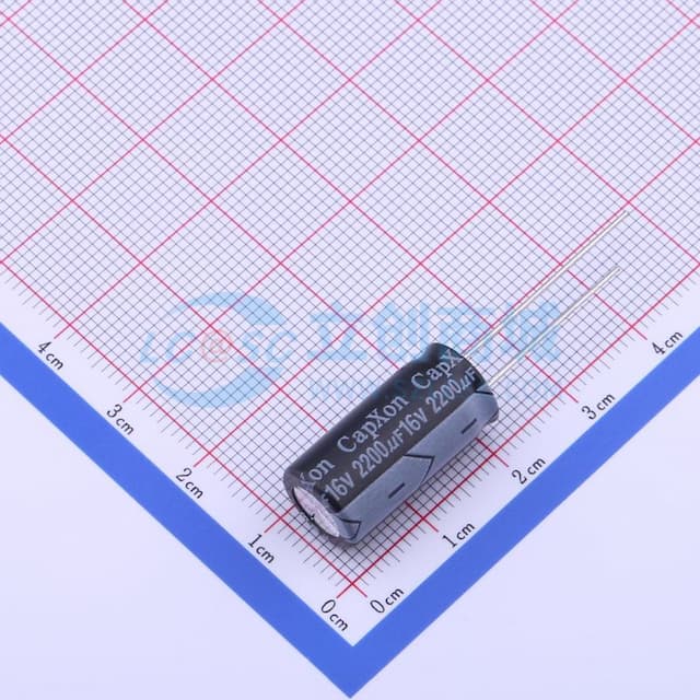 2200uF ±20% 16V 【引线】实物图