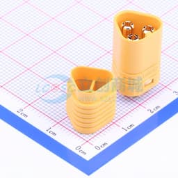 【焊接辅料】俩件套 AMASS(艾迈斯)焊线式带护套航模电机控制器连接器插头公头 MT60-M缩略图