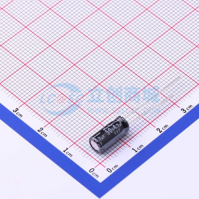 4.7uF ±20% 50V 【引线】实物图
