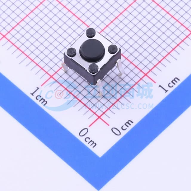 6*6*4.3mm 直插 轻触开关 【轻触】实物图