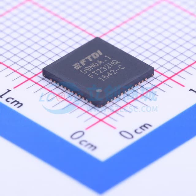 FT232H 单通道高速USB转多功能UART/FIFO IC实物图