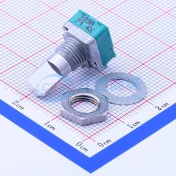三件套 10kΩ 旋转电位器，水平安装，螺纹固定，总阻值10kΩ【插件】缩略图