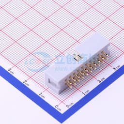 2.54mm 2x10P 排数:2 每排P数:10 【ID】缩略图
