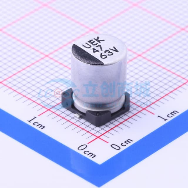 47uF ±20% 63V实物图