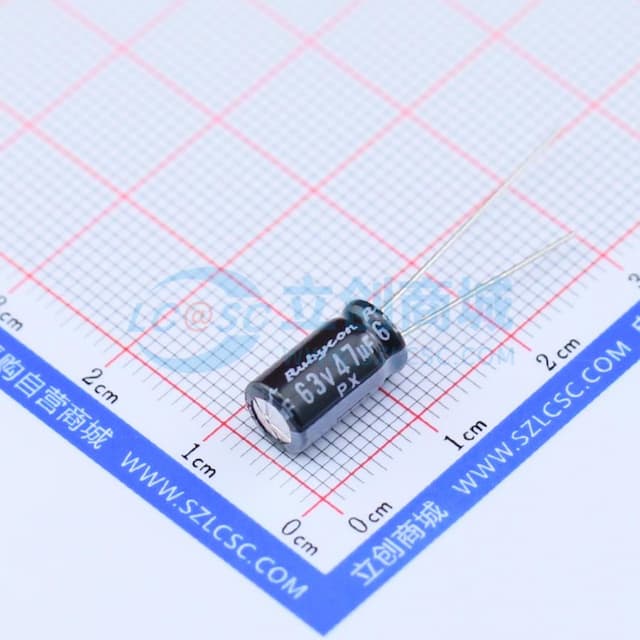 47uF ±20% 63V 【引线】实物图