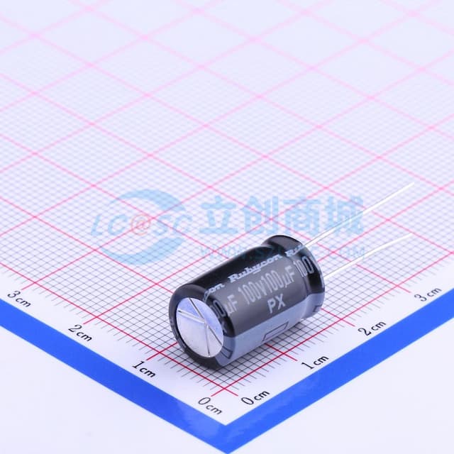 100uF ±20% 100V 【引线】实物图