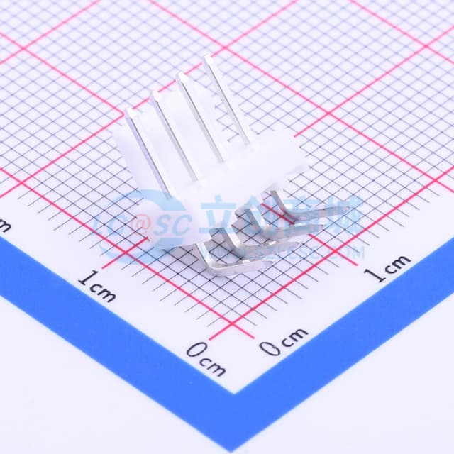 1x4P 间距:2.54mm 弯插【插件】实物图