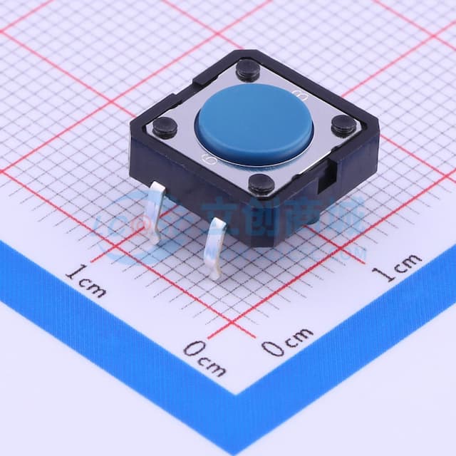 12*12*4.3mm 直插 轻触开关 【轻触】实物图
