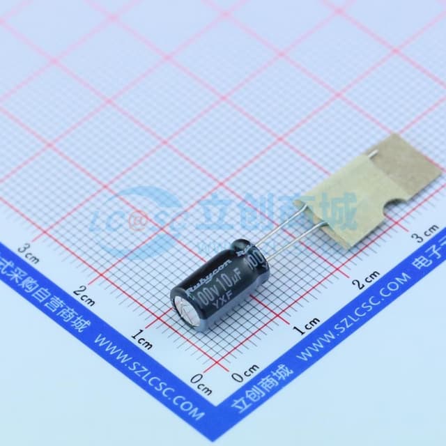 10uF ±20% 100V 【引线】实物图