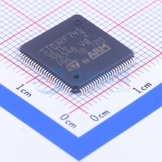 带DSP和FPU的高性能ARM Cortex-M7 MCU，具有512 KB Flash、216 MHz CPU、ART加速器、一级缓存和SDRAM实物图