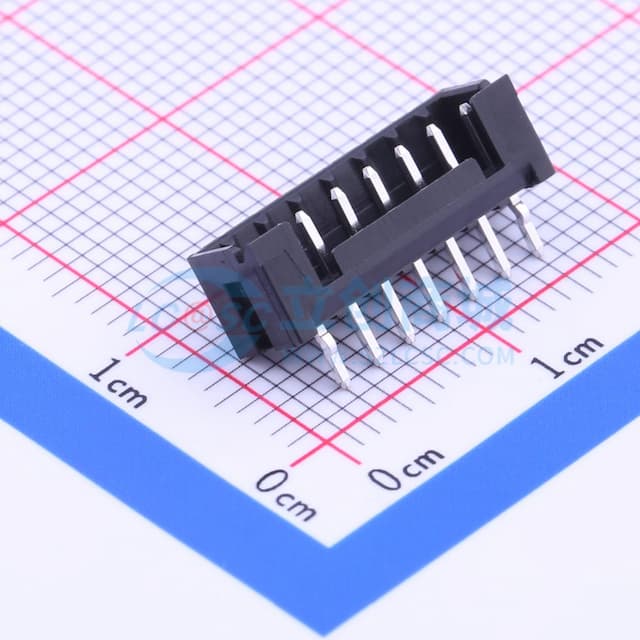 黑色 间距:2mm 1x7P【插件】实物图