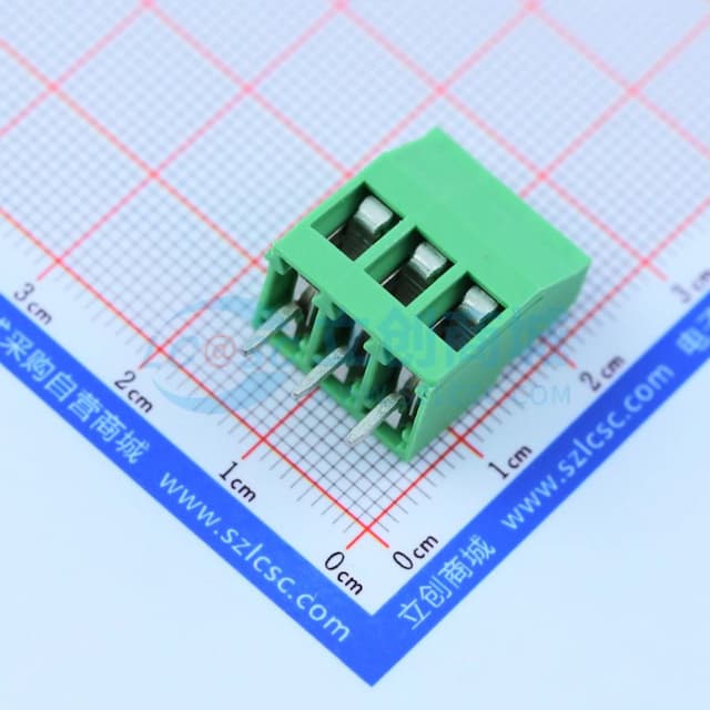 5.08mm 1x3P 排数:1 每排P数:3 直插 【螺钉】实物图