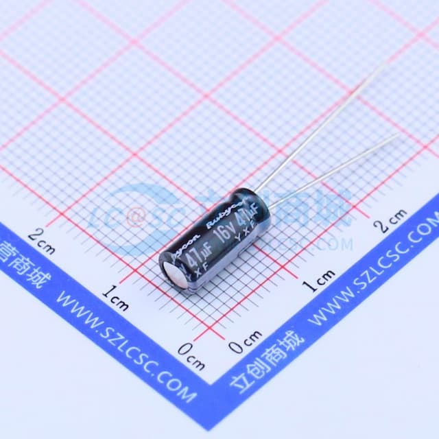 47uF ±20% 16V 【引线】实物图
