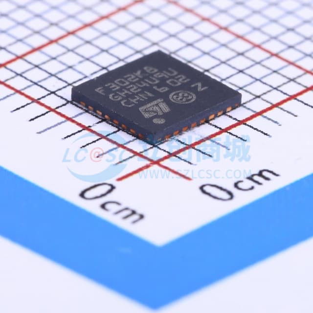 带DSP和FPU的主流混合信号ARM Cortex-M4 MCU，具有64 KB Flash、72 MHz CPU、5 MSPS 12位ADC、比较器和运算放大器实物图
