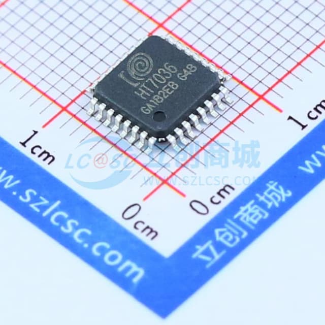 HT7036多功能高精度三相电能专用计量芯片实物图