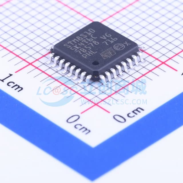 主流基本型系列8位MCU，具有16 KB Flash、16 MHz CPU和集成EEPROM实物图