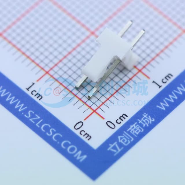 间距:2.54mm 1x2P【插件】实物图