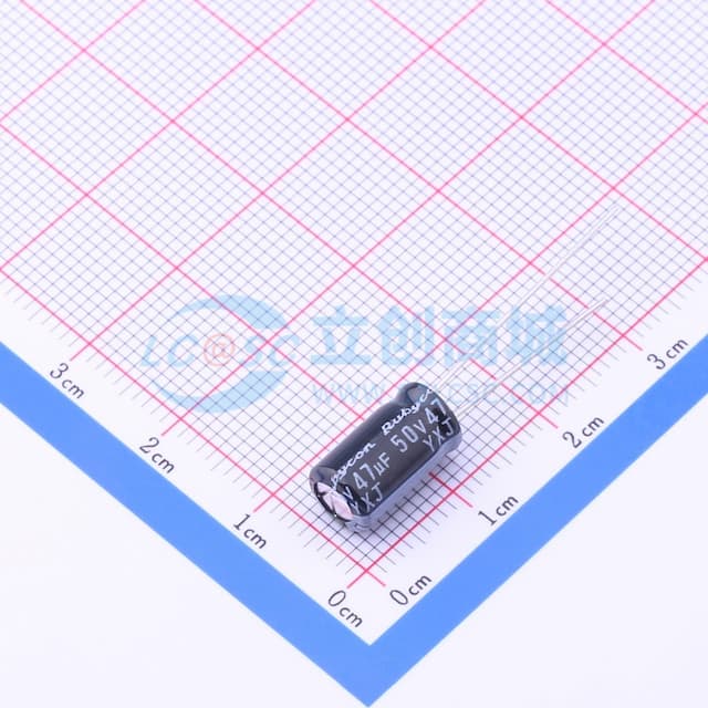 47uF ±20% 50V 【引线】实物图