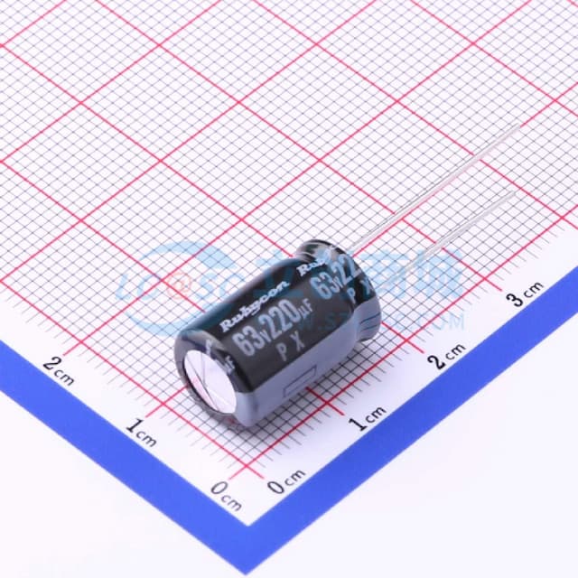 220uF ±20% 63V 【引线】实物图