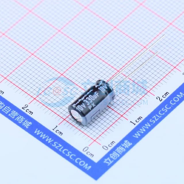 330uF ±20% 10V 【引线】实物图