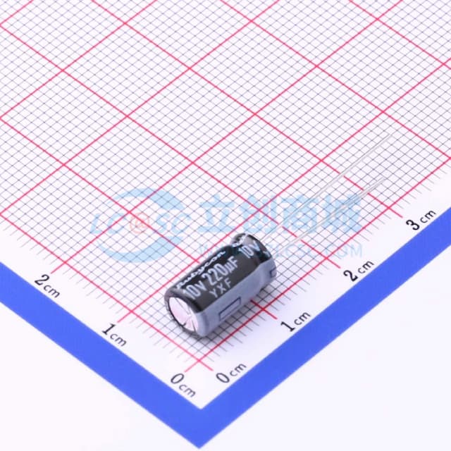 220uF ±20% 10V 【引线】实物图