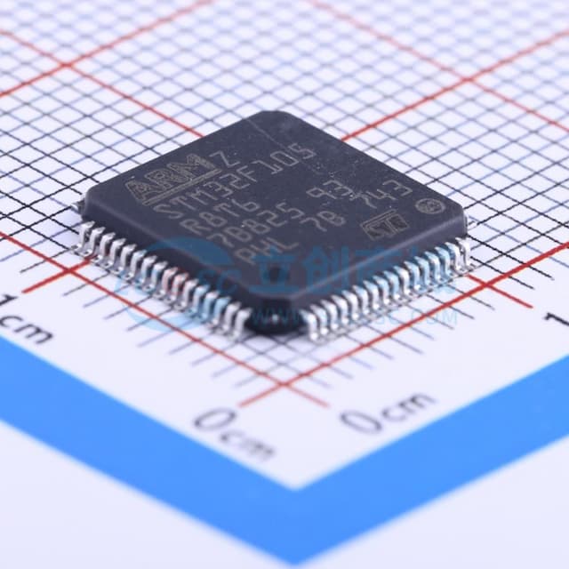 主流互连型ARM Cortex-M3 MCU，具有64 KB Flash、72 MHz CPU、CAN和USB 2.0 OTG实物图