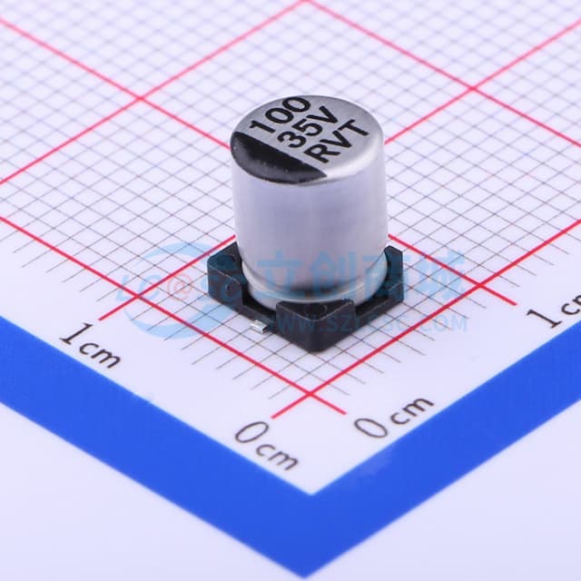 100uF ±20% 35V实物图