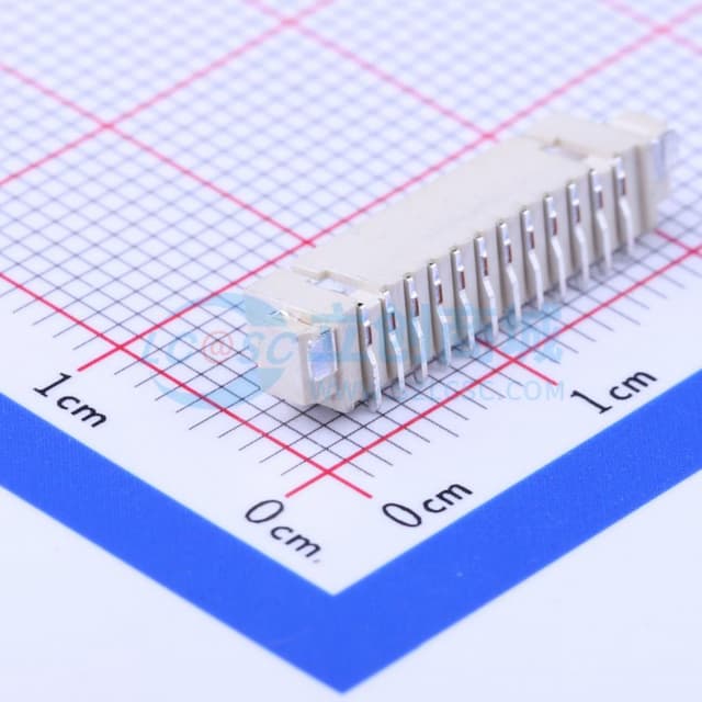 1x12P 间距:1.25mm 立贴 系列:PicoBlade(MX 1.25)实物图
