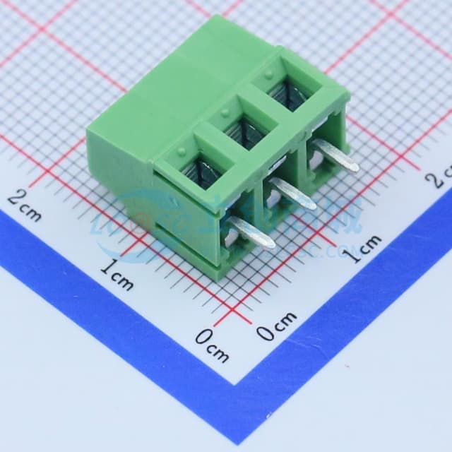 5mm 排数:1 每排P数:3 直插 【螺钉】实物图