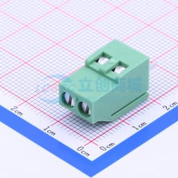 5.08mm 1x2P 排数:1 每排P数:2 直插 【插件】缩略图