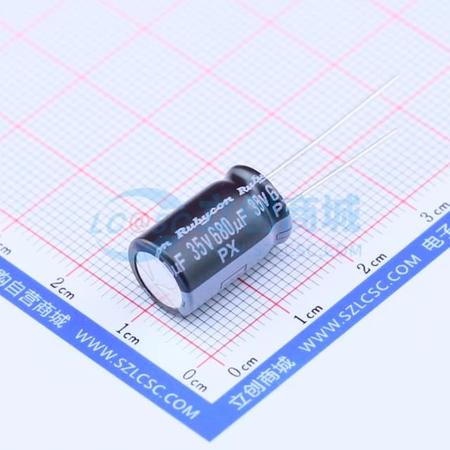 680uF ±20% 35V 【引线】实物图