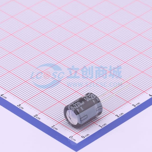 220uF ±20% 50V 【引线】实物图
