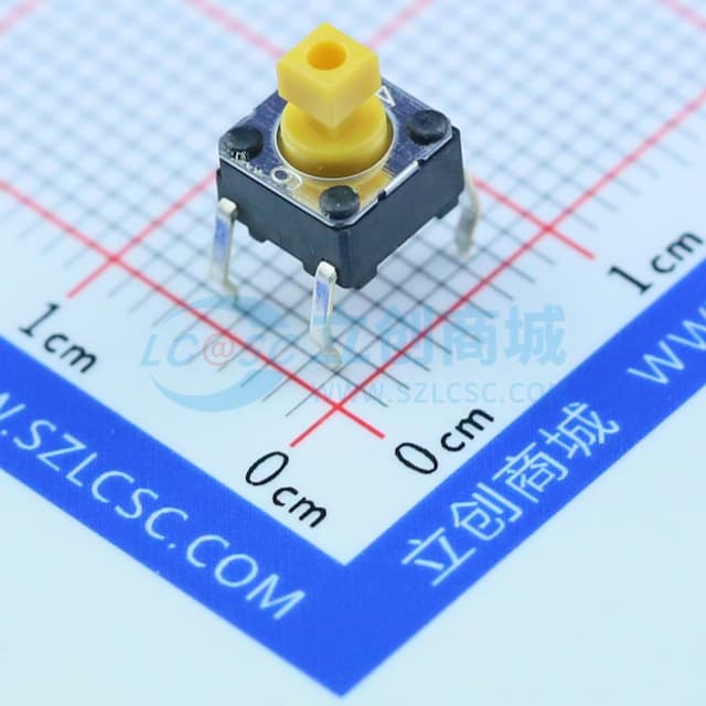 6*6*7.3mm 直插 轻触开关 【轻触】实物图
