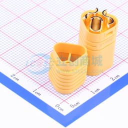 【焊接辅料】俩件套 AMASS(艾迈斯)焊线式带护套航模电机控制器连接器插头公头 MT60-M缩略图