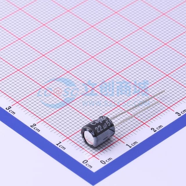 22uF ±20% 50V 【引线】实物图