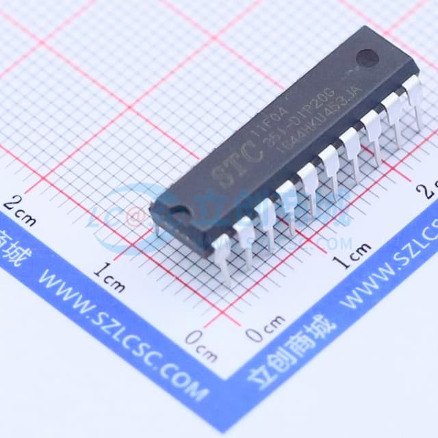 停产 STC11F04-35I-PDIP20【插件】实物图