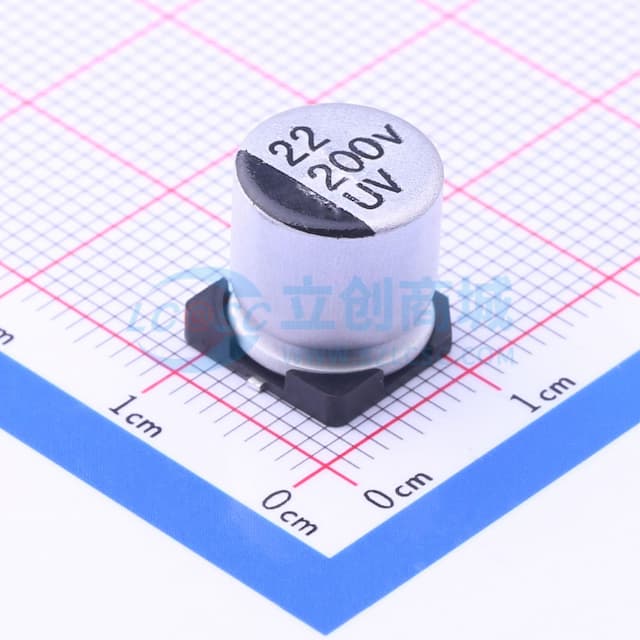 22uF ±20% 200V实物图