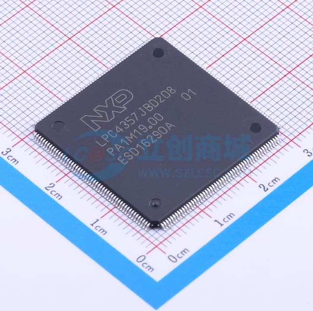 LPC4357JBD208E实物图