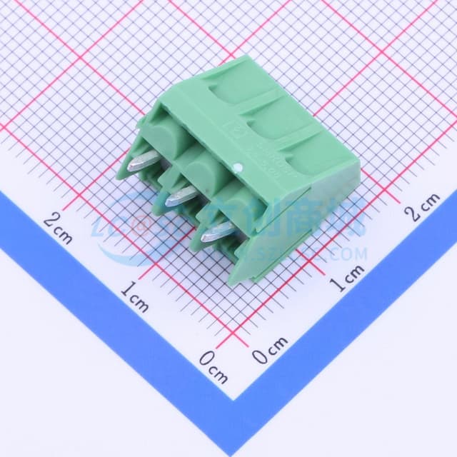 5.08mm 1x3P 排数:1 每排P数:3 直插 【螺钉】实物图