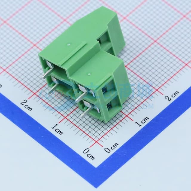 5.08mm 直插 排数:2 每排P数:2 【插件】实物图