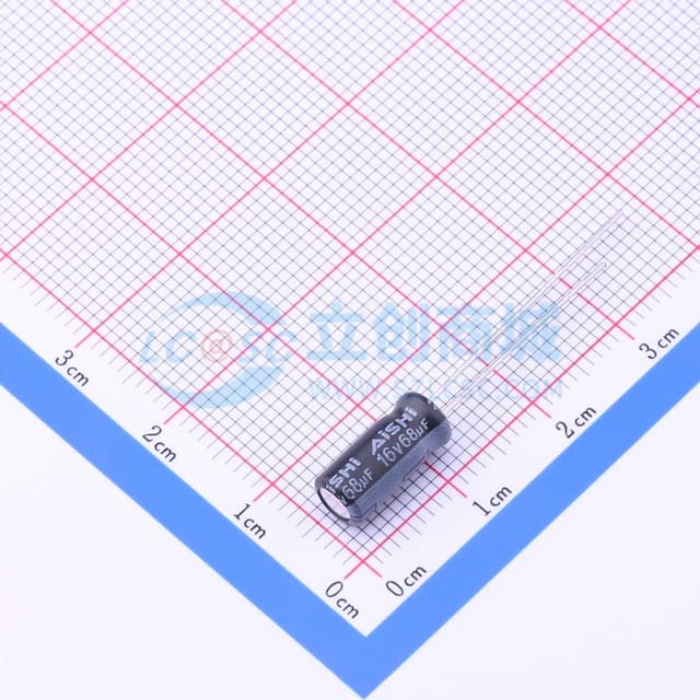 68uF ±20% 16V 【引线】实物图