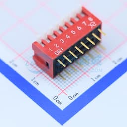 侧拨码开关 平拨开关 8PIN 2.54 【拨码】缩略图